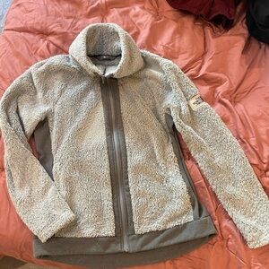 The North Face Zip Up Teddy Sweater